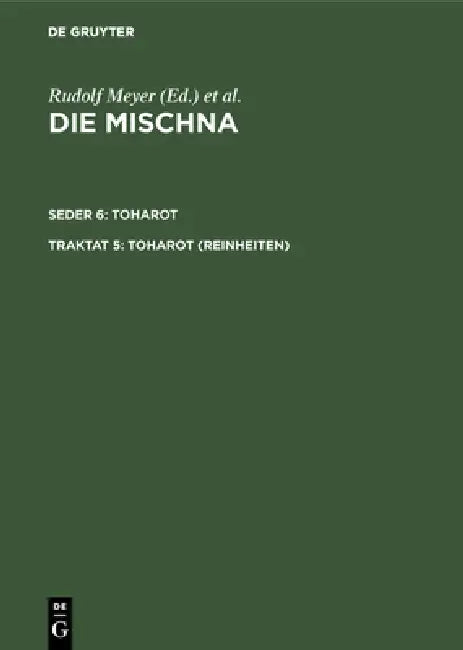 Toharot (Reinheiten) by Wolfgang Bunte