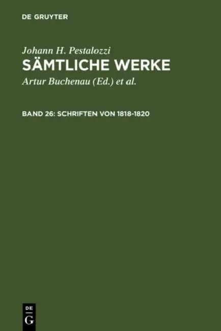 Schriften von 1818-1820 by Emanuel Dejung, Käte Silber