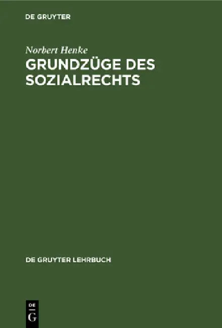 Grundzüge des Sozialrechts by Norbert Henke