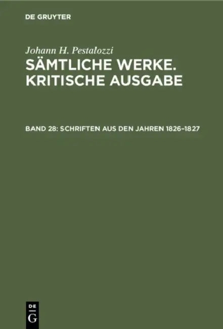 Schriften aus den Jahren 1826-1827 by Emanuel Dejung