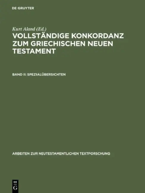 Spezialubersichten by Kurt Aland, Horst Bachmann, Wolfgang Slaby