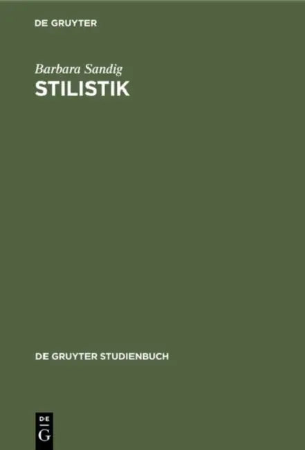 Stilistik by Barbara Sandig