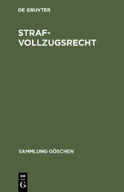 Strafvollzugsrecht by No Contributor