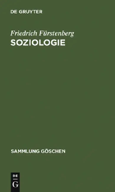 Soziologie by Friedrich Fürstenberg