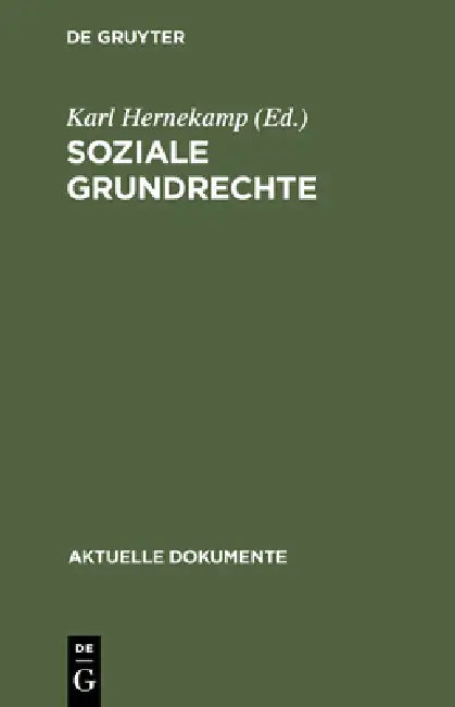 Soziale Grundrechte by Karl Hernekamp, Karl Hernekamp