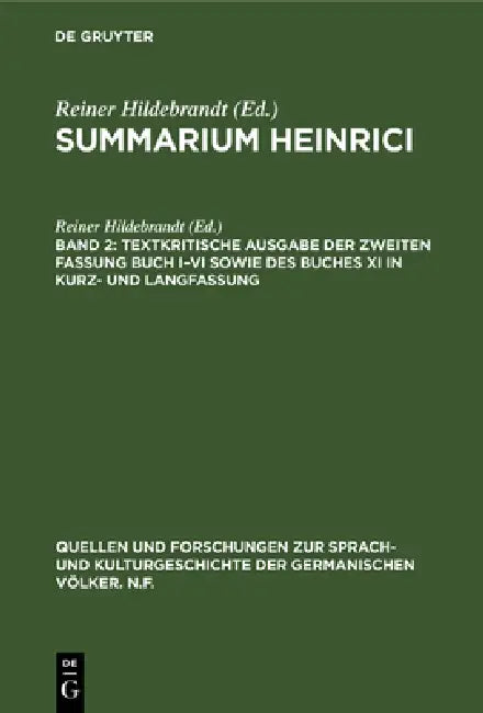 Textkritische Ausgabe der zweiten Fassung Buch I-VI sowie des Buches XI in Kurz- und Langfassung by Reiner Hildebrandt