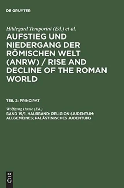Religion (Judentum: Allgemeines; Palastinisches Judentum) by Wolfgang Haase