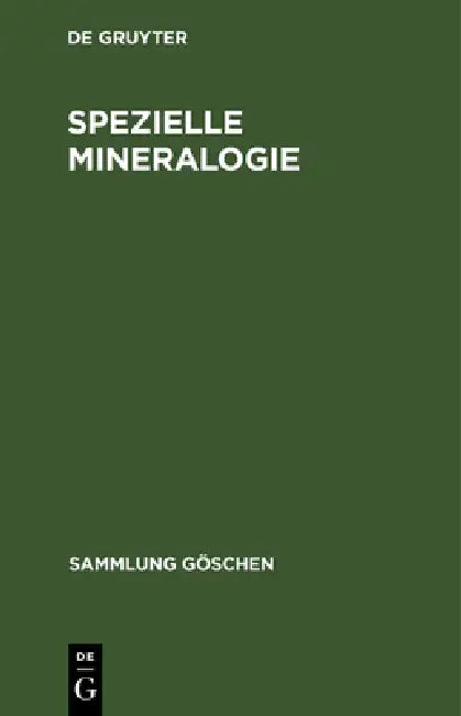 Spezielle Mineralogie by No Contributor