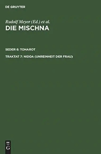 Nidda (Unreinheit der Frau) by Benyamin Z. Barslai