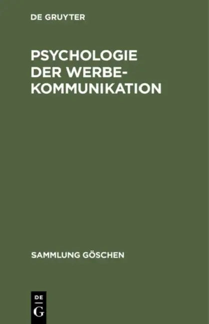 Psychologie der Werbekommunikation by No Contributor