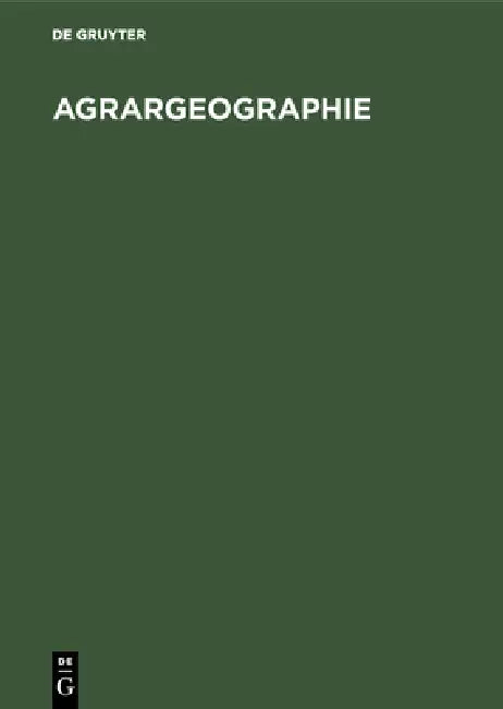 Agrargeographie by No Contributor