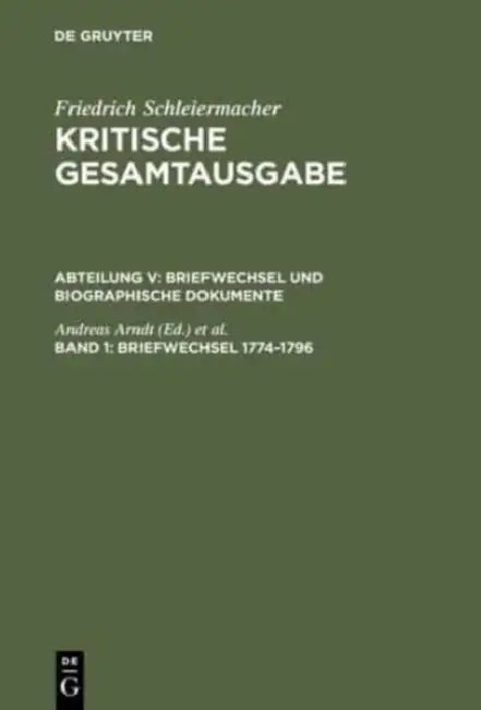 Briefwechsel 1774-1796: (Briefe 1-326) by Andreas Arndt, Wolfgang Virmond