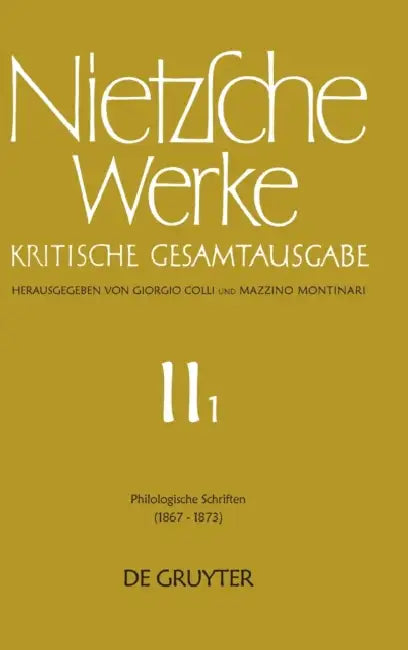 Philologische Schriften: (1867 - 1873) by No Contributor