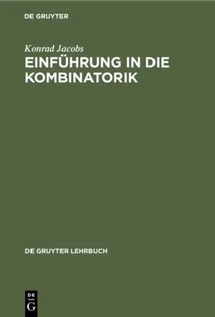 Einführung in Die Kombinatorik by Konrad Jacobs