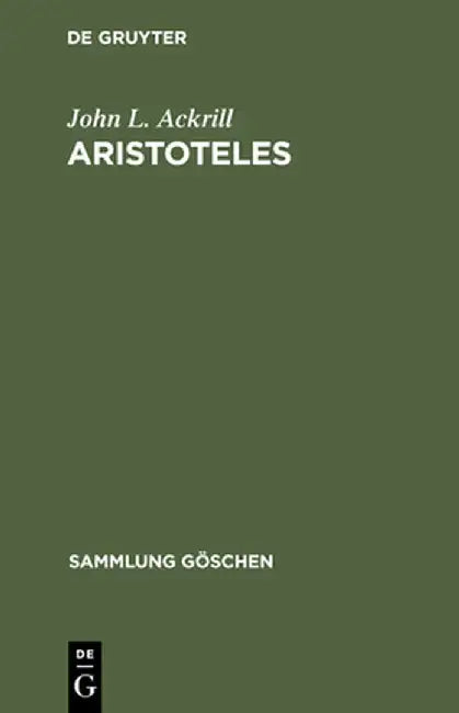 Aristoteles by John L. Ackrill