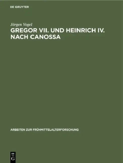 Gregor VII. und Heinrich IV. nach Canossa by Jörgen Vogel
