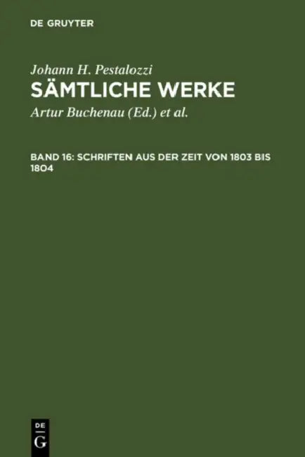 Schriften Aus Der Zeit Von 1803 Bis 1804 by Walter Feilchenfeld-Fales, Herbert Schönebaum