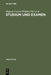 Studium und Examen by Dagmar Coester-Waltjen, Hans-Uwe Richsen, Klaus Geppert
