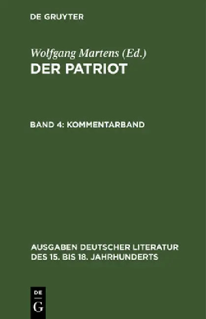 Kommentarband by Wolfgang Martens