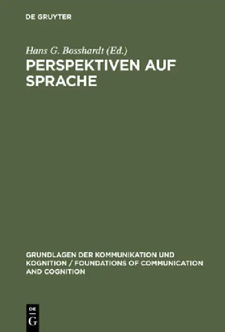 Perspektiven auf Sprache by Hans G. Bosshardt