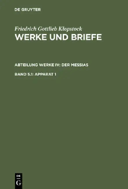 Apparat 1 by Friedrich Gottlieb Klopstock, Elisabeth Höpker-Herberg