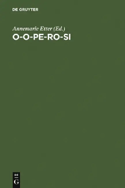 o-o-pe-ro-si by Annemarie Etter