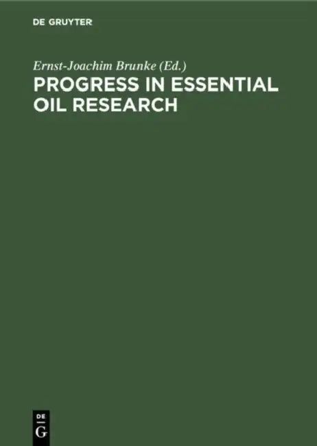 Progress in Essential Oil Research by Ernst-Joachim Brunke