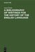 A Bibliography of Writings for the History of the English Language by Jacek Fisiak