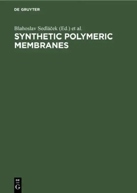Synthetic Polymeric Membranes: Proceedings of the 29th Microsymposium on Macromolecules, Prague, Czechoslovakia, July 7-10, 1986 by Blahoslav Sedláček, Jaroslav Kahovec