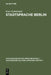 Stadtsprache Berlin by Peter Schlobinski