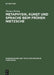 Metaphysik, Kunst Und Sprache Beim Frühen Nietzsche by Thomas Böning