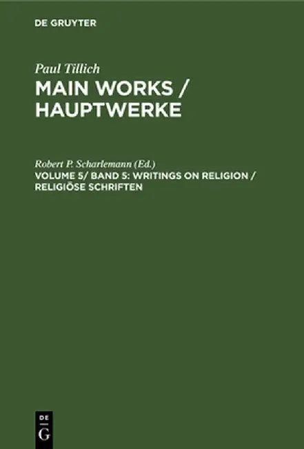Writings on Religion / Religiöse Schriften by Robert P. Scharlemann