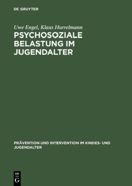 Psychosoziale Belastung im Jugendalter by Uwe Engel, Klaus Hurrelmann