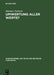 Umwertung aller Werte? by Matthias Politycki