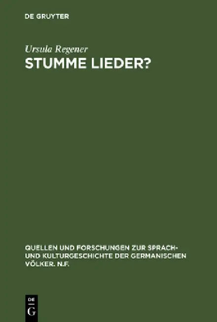 Stumme Lieder? by Ursula Regener