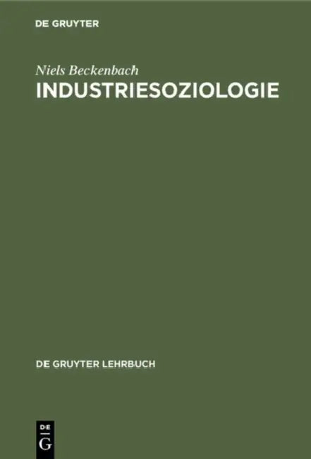 Industriesoziologie by Niels Beckenbach