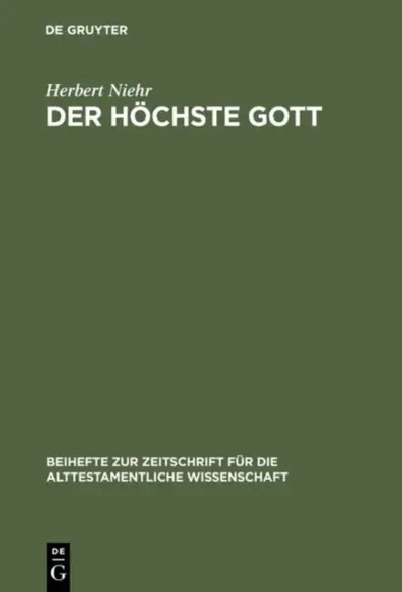 Der höchste Gott by Herbert Niehr
