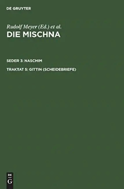 Gittin (Scheidebriefe) by Dietrich Correns