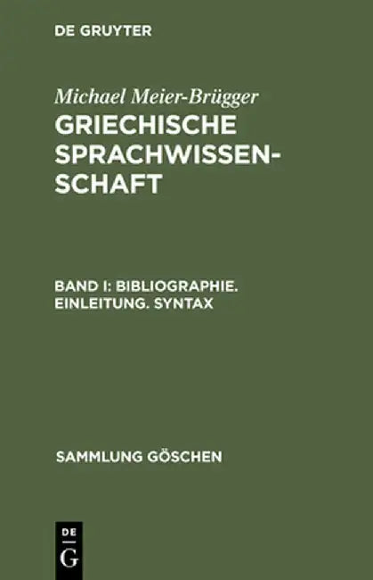 Bibliographie. Einleitung. Syntax by Michael Meier-Brugger