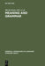 Meaning and Grammar by Michel Kefer, Johan Van Der Auwera