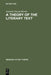 A Theory of the Literary Text by Antonio García-Berrio