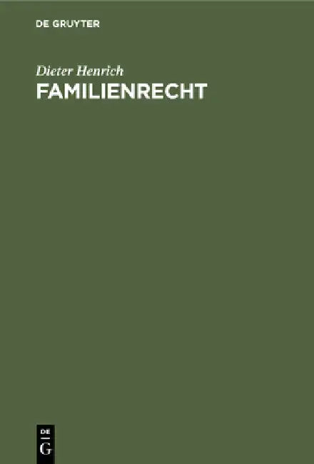 Familienrecht by Dieter Henrich
