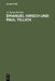 Emanuel Hirsch Und Paul Tillich by A. James Reimer, Doris Lax