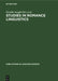 Studies in Romance Linguistics by Osvaldo Jaeggli