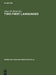 Two First Languages: Early Grammatical Development in Bilingual Children by Jürgen M. Meisel