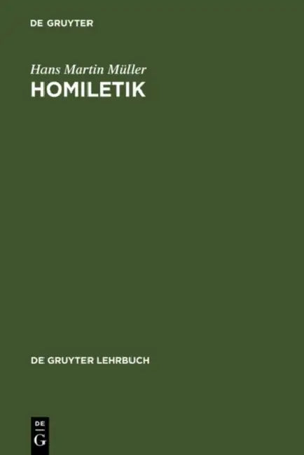 Homiletik by Hans Martin Müller
