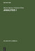 Analysis I by Martin Barner, Friedrich Flohr