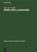 Mind and Language: Essays on Descartes and Chomsky by Harry M. Bracken