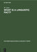 What is a linguistic fact? by W. Labov