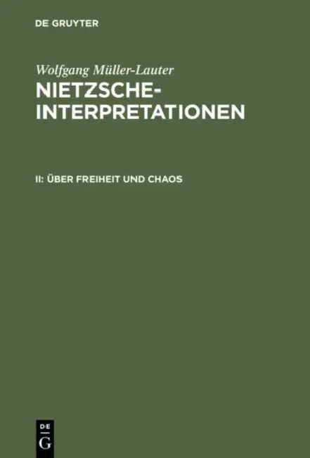 Über Freiheit und Chaos by Wolfgang Müller-Lauter